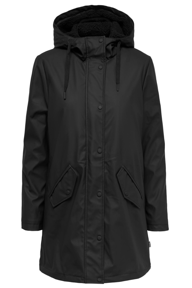 ONLSALLY RAINCOAT CC OTW 15206116 Black/BLACK TEDD